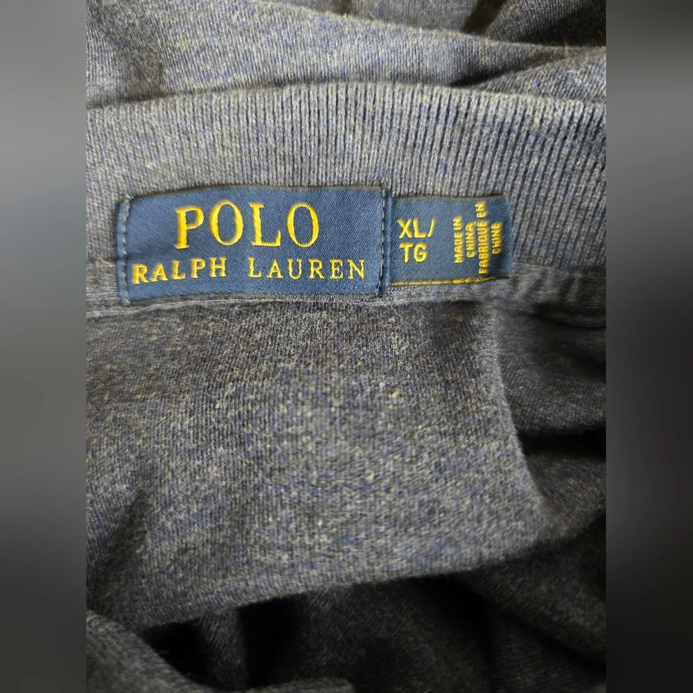 Polo Ralph Lauren Shirt Mens Sz XL Long Sleeve Polo Blue w/ Red Pony Logo Golf